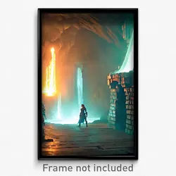 Pixel Art Poster - Accurate Lair (8 Bit Psychedelic Trippy Video Game Print)