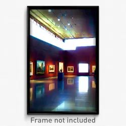 Pixel Art Poster - Calm Museum (8 Bit Psychedelic Trippy Weird Video Game Print)