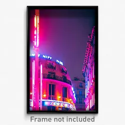 Pixel Art Poster - Nifty Paris (8 Bit Psychedelic Trippy Weird Video Game Print)