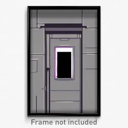 Pixel Art Poster - Standard Trapdoor (8 Bit Psychedelic Trippy Video Game Print)