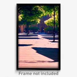 Pixel Art Poster - Shady Square (8 Bit Psychedelic Trippy Video Game Print)