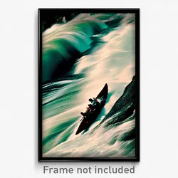 Pixel Art Poster - Stimulating Rapids (8 Bit Psychedelic Video Game Print)
