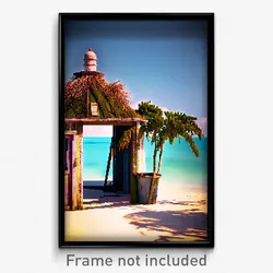 Pixel Art Poster - Old Cay (8 Bit Psychedelic Trippy Weird Video Game Print)