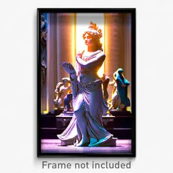 Pixel Art Poster - Lavish Statue (8 Bit Psychedelic Trippy Video Game Print)
