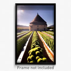 Pixel Art Poster - Impeccable Granary (8 Bit Psychedelic Video Game Print)