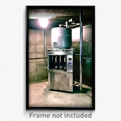 Pixel Art Poster - Concrete Ice Machine (8 Bit Psychedelic Video Game Print)