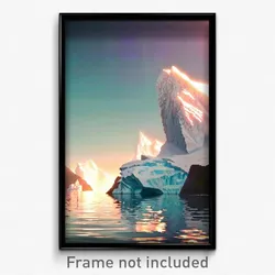 Pixel Art Poster - Bountiful Iceberg (8 Bit Psychedelic Trippy Video Game Print)