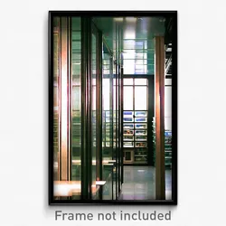 Pixel Art Poster - Glass Storage Room (8 Bit Psychedelic Video Game Print)