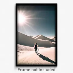 Pixel Art Poster - White Desert (8 Bit Psychedelic Trippy Video Game Print)