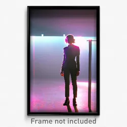 Pixel Art Poster - Flat Stand (8 Bit Psychedelic Trippy Weird Video Game Print)
