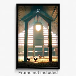 Pixel Art Poster - Gigantic Coop (8 Bit Psychedelic Trippy Video Game Print)