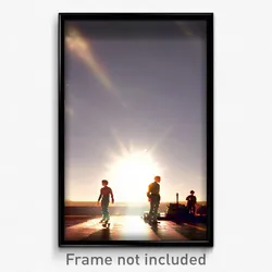 Pixel Art Poster - Sunny Tableau (8 Bit Psychedelic Trippy Video Game Print)