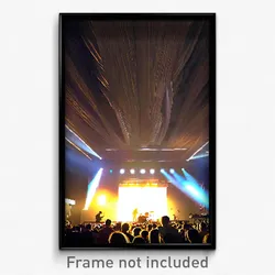 Pixel Art Poster - Perfect Music Venue (8 Bit Psychedelic Video Game Print)