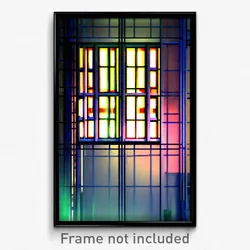 Pixel Art Poster - Pretty Window (8 Bit Psychedelic Trippy Video Game Print)