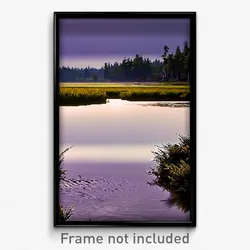 Pixel Art Poster - Stark Marsh (8 Bit Psychedelic Trippy Weird Video Game Print)