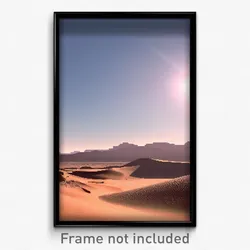 Pixel Art Poster - Calm Desert (8 Bit Psychedelic Trippy Weird Video Game Print)