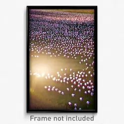 Pixel Art Poster - Crowded Prairie (8 Bit Psychedelic Trippy Video Game Print)