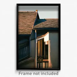 Pixel Art Poster - Unwelcoming Roof (8 Bit Psychedelic Trippy Video Game Print)