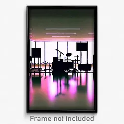 Pixel Art Poster - Imperfect Music Studio (8 Bit Psychedelic Video Game Print)