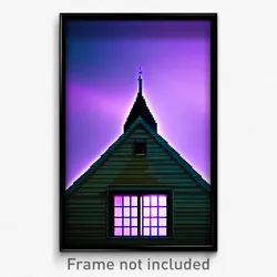 Pixel Art Poster - Wicked Dormer (8 Bit Psychedelic Trippy Video Game Print)
