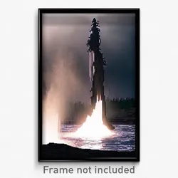 Pixel Art Poster - Dark Geyser (8 Bit Psychedelic Trippy Weird Video Game Print)