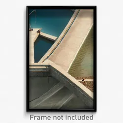 Pixel Art Poster - Concrete Cove (8 Bit Psychedelic Trippy Video Game Print)