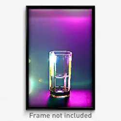 Pixel Art Poster - Whopping Glass (8 Bit Psychedelic Trippy Video Game Print)