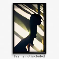 Pixel Art Poster - Reflecting Shadow (8 Bit Psychedelic Trippy Video Game Print)