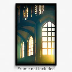 Pixel Art Poster - Lost Parish (8 Bit Psychedelic Trippy Weird Video Game Print)