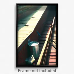 Pixel Art Poster - Plastic Parapet (8 Bit Psychedelic Trippy Video Game Print)
