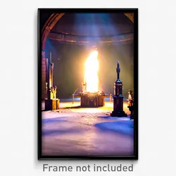 Pixel Art Poster - Uncommon Forge (8 Bit Psychedelic Trippy Video Game Print)
