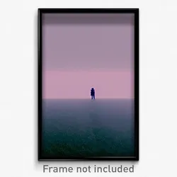 Pixel Art Poster - Dreary Void (8 Bit Psychedelic Trippy Weird Video Game Print)
