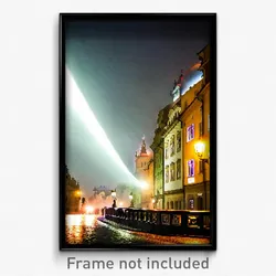 Pixel Art Poster - Infamous Prague (8 Bit Psychedelic Trippy Video Game Print)