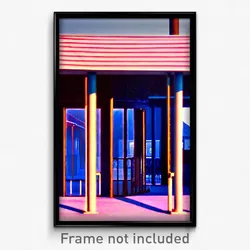 Pixel Art Poster - Familiar Shelter (8 Bit Psychedelic Trippy Video Game Print)