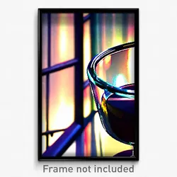 Pixel Art Poster - Showy Glass (8 Bit Psychedelic Trippy Weird Video Game Print)