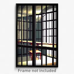 Pixel Art Poster - Basic Jail (8 Bit Psychedelic Trippy Weird Video Game Print)
