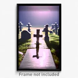 Pixel Art Poster - Clean Grave (8 Bit Psychedelic Trippy Weird Video Game Print)