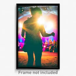 Pixel Art Poster - Treasured Music Festival (8 Bit Psychedelic Video Game Print)