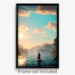 Pixel Art Poster - Lavish Strait (8 Bit Psychedelic Trippy Video Game Print)