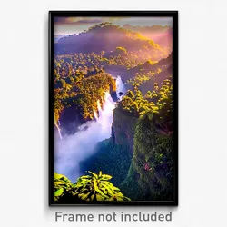 Pixel Art Poster - Complex Rainforest (8 Bit Psychedelic Video Game Print)