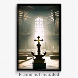 Pixel Art Poster - Nautical Ossuary (8 Bit Psychedelic Trippy Video Game Print)