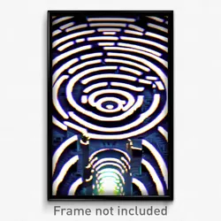 Pixel Art Poster - Plastic Labyrinth (8 Bit Psychedelic Trippy Video Game Print)