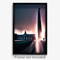 Pixel Art Poster - Dark Copenhagen (8 Bit Psychedelic Trippy Video Game Print)