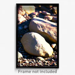 Pixel Art Poster - Uneven Rock (8 Bit Psychedelic Trippy Weird Video Game Print)