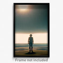 Pixel Art Poster - Peaceful Desolation (8 Bit Psychedelic Video Game Print)