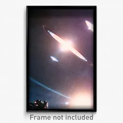 Pixel Art Poster - Dramatic Outer Space (8 Bit Psychedelic Video Game Print)