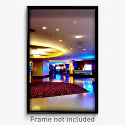 Pixel Art Poster - Mellow Hotel Lobby (8 Bit Psychedelic Video Game Print)