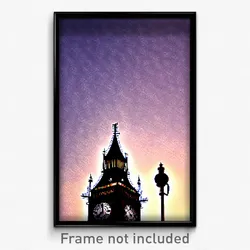 Pixel Art Poster - Graceful London (8 Bit Psychedelic Trippy Video Game Print)