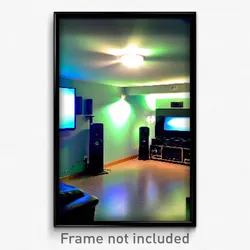 Pixel Art Poster - Made Up Home Theatre (8 Bit Psychedelic Video Game Print)