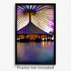 Pixel Art Poster - Giant Pavillion (8 Bit Psychedelic Trippy Video Game Print)